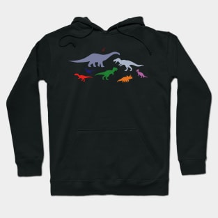 Colorful Dinosaurs Hoodie